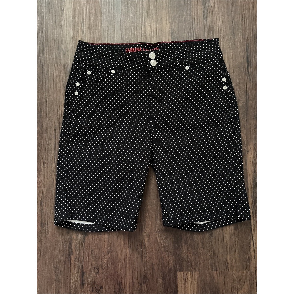 Black Polka Dot Women’s Bermuda Shorts